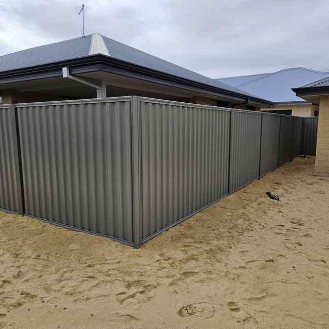 Colorbond boundary fence