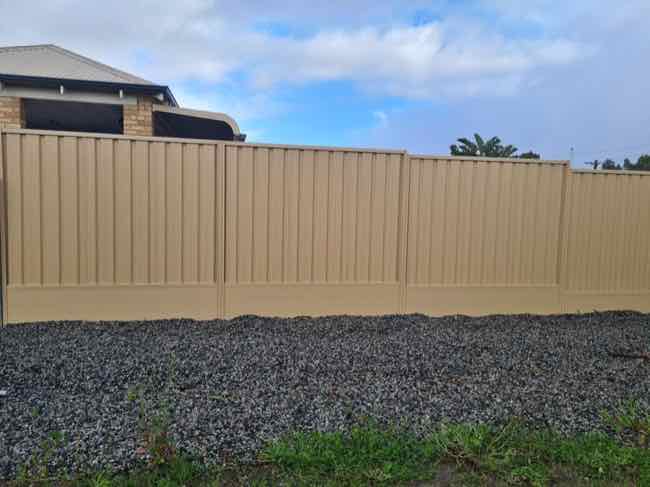 cream colorbond panels