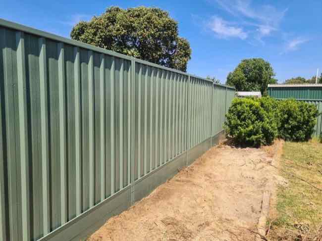 green colorbond boundary