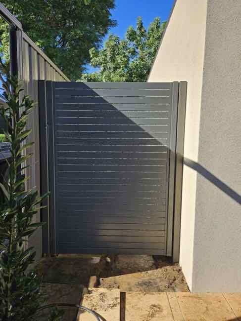 charcoal slat gate