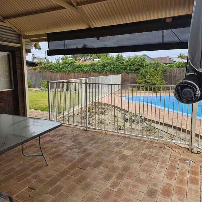 black pool fence