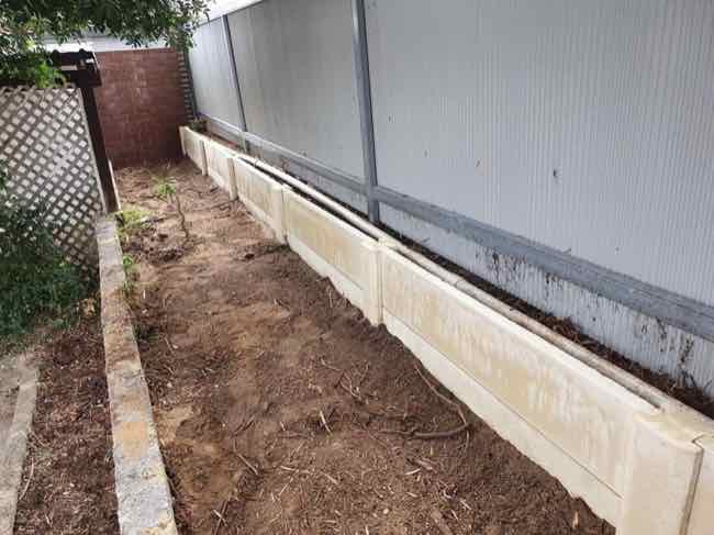 sleeper retaining wall