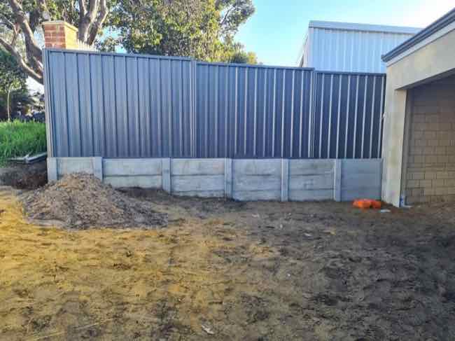limestone block retaining wall